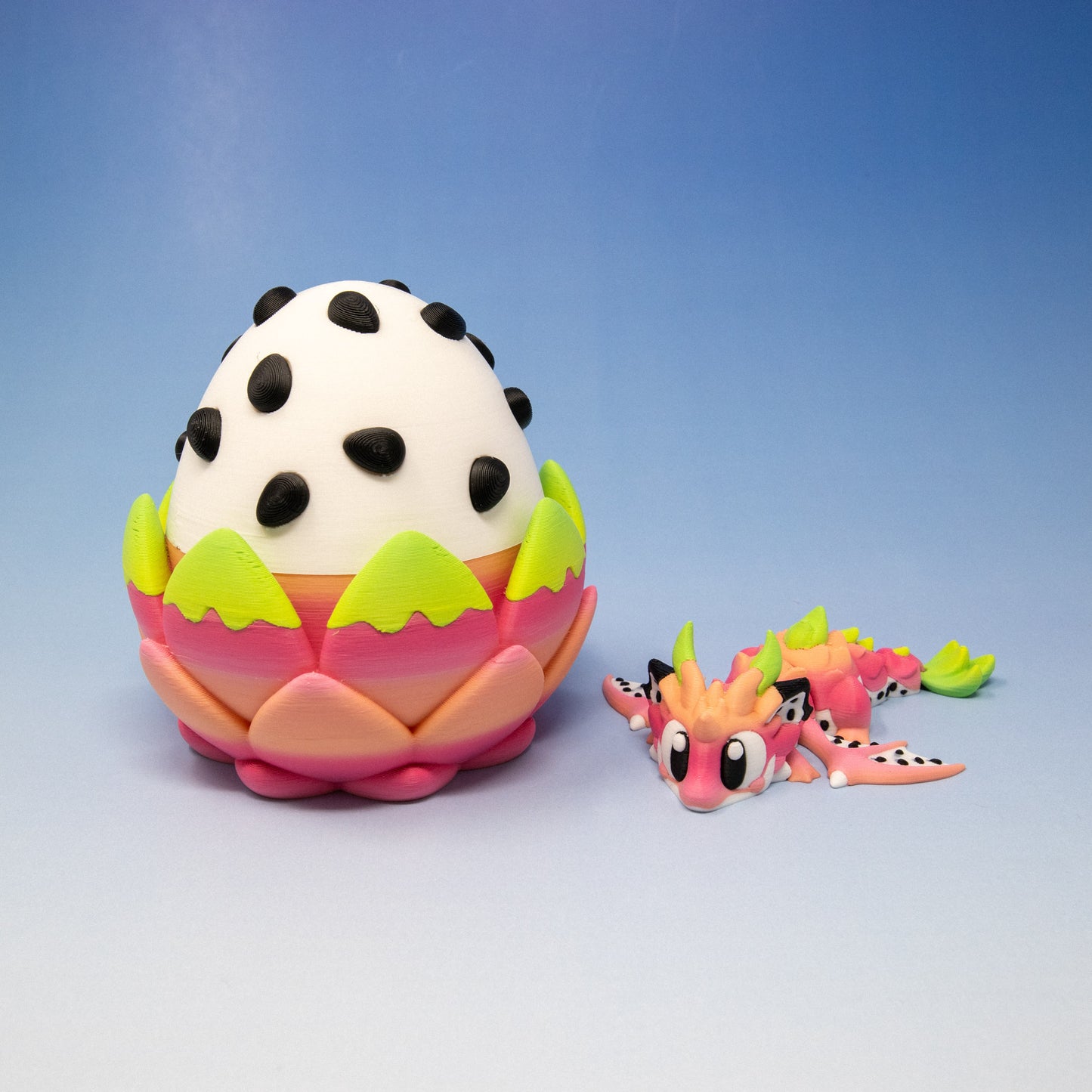 Dragon Fruit Articulated Dragon & Egg