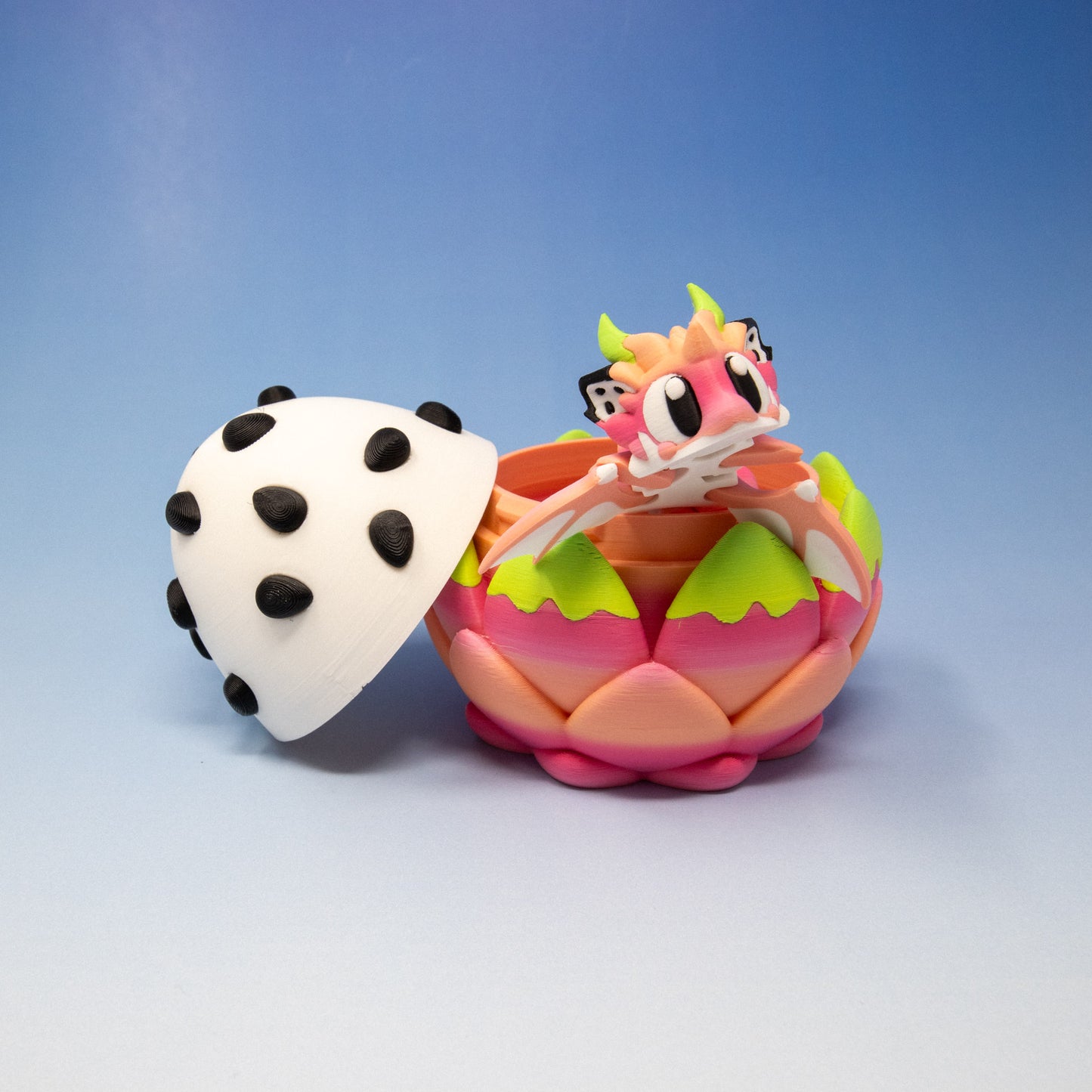 Dragon Fruit Articulated Dragon & Egg