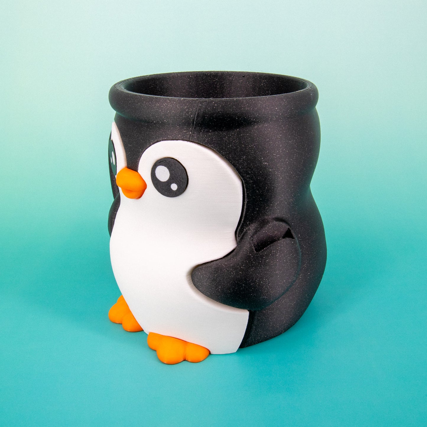 Pebbles the Penguin – 3D Printed Ice Cream Pint Cozy