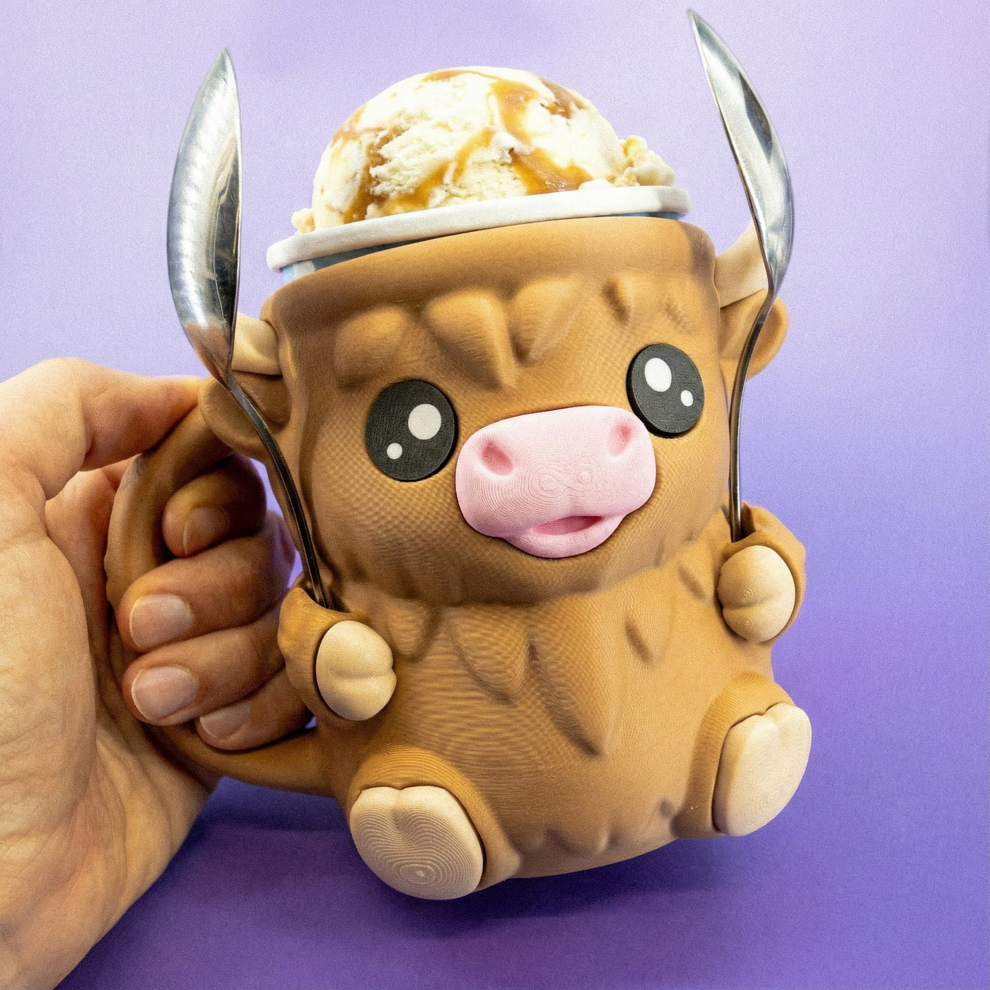 Highland Cow Ice Cream Pint Cozy