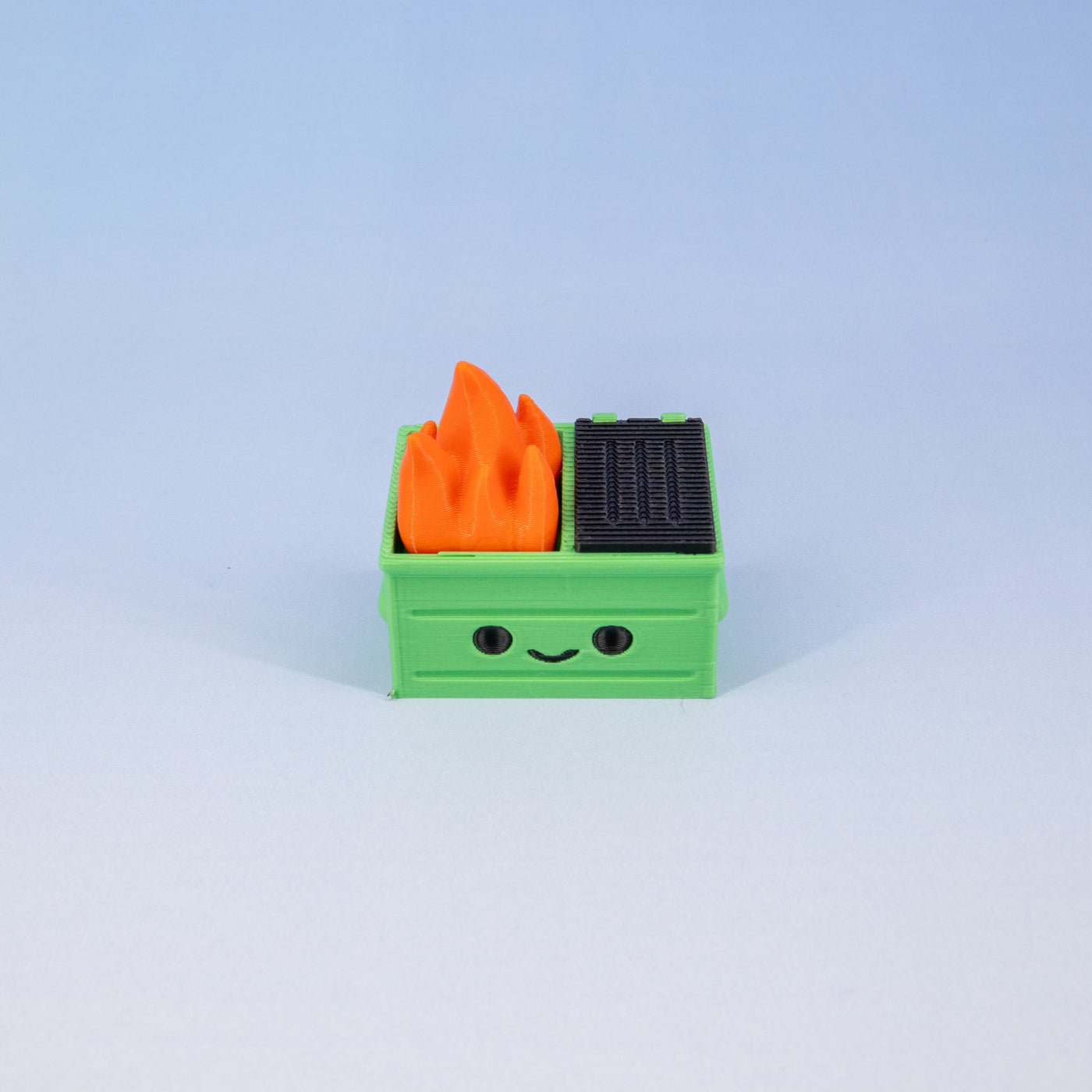 Dumpster Fire Keychain Clickie