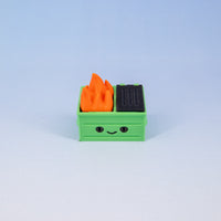 Dumpster Fire Keychain Clickie