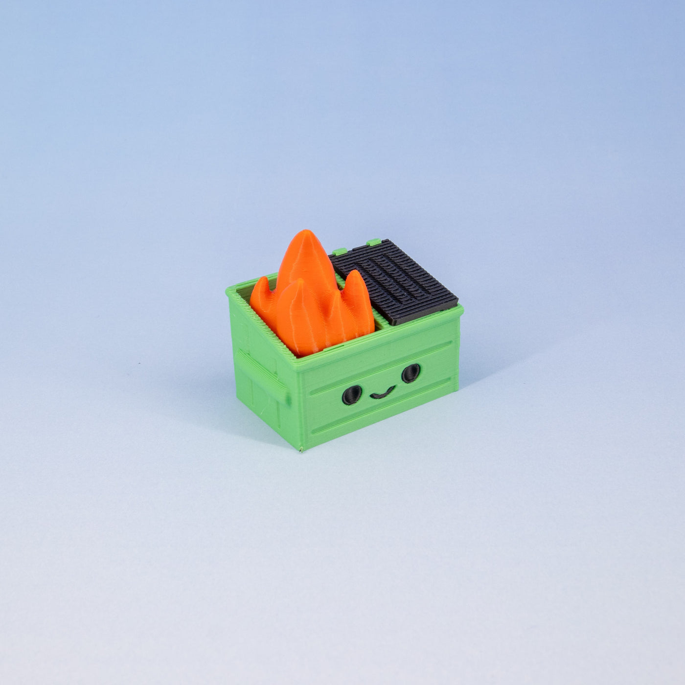 Dumpster Fire Keychain Clickie