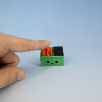 Dumpster Fire Keychain Clickie