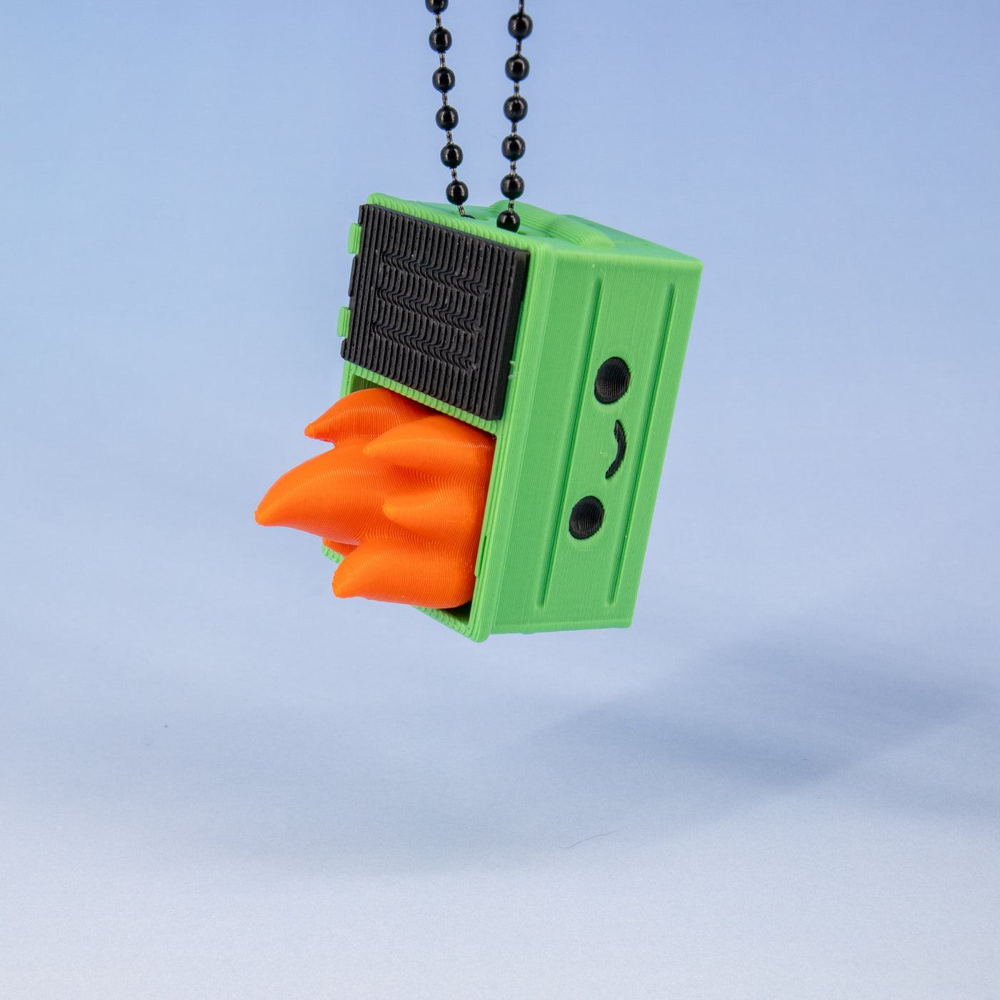 Dumpster Fire Keychain Clickie