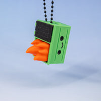 Dumpster Fire Keychain Clickie