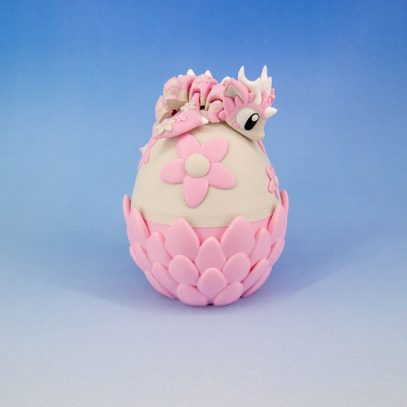 Cherry Blossom Articulated Dragon & Egg