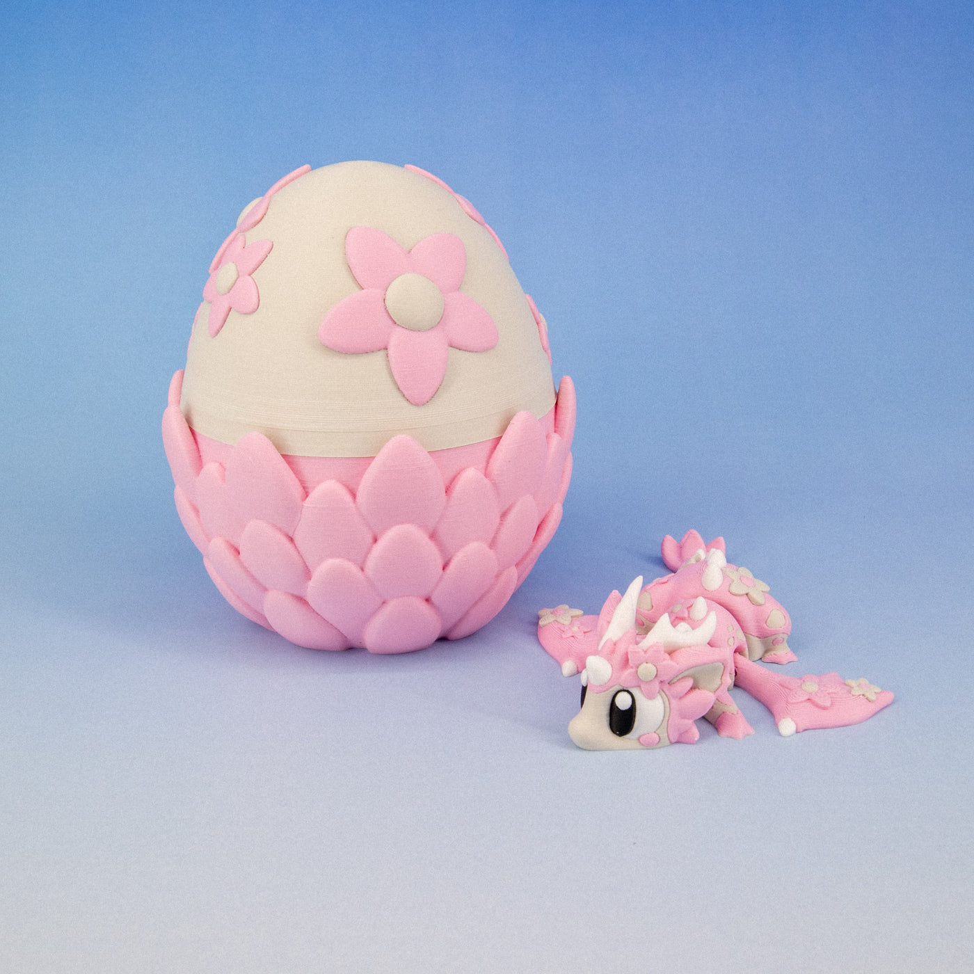 Cherry Blossom Articulated Dragon & Egg