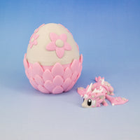 Cherry Blossom Articulated Dragon & Egg