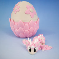Cherry Blossom Articulated Dragon & Egg