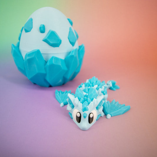 Crystal Articulated Dragon & Egg