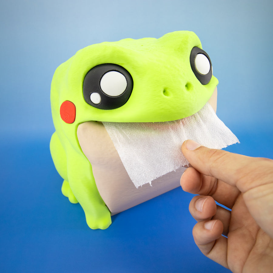 Frodrick the Frog Toilet Paper Holder
