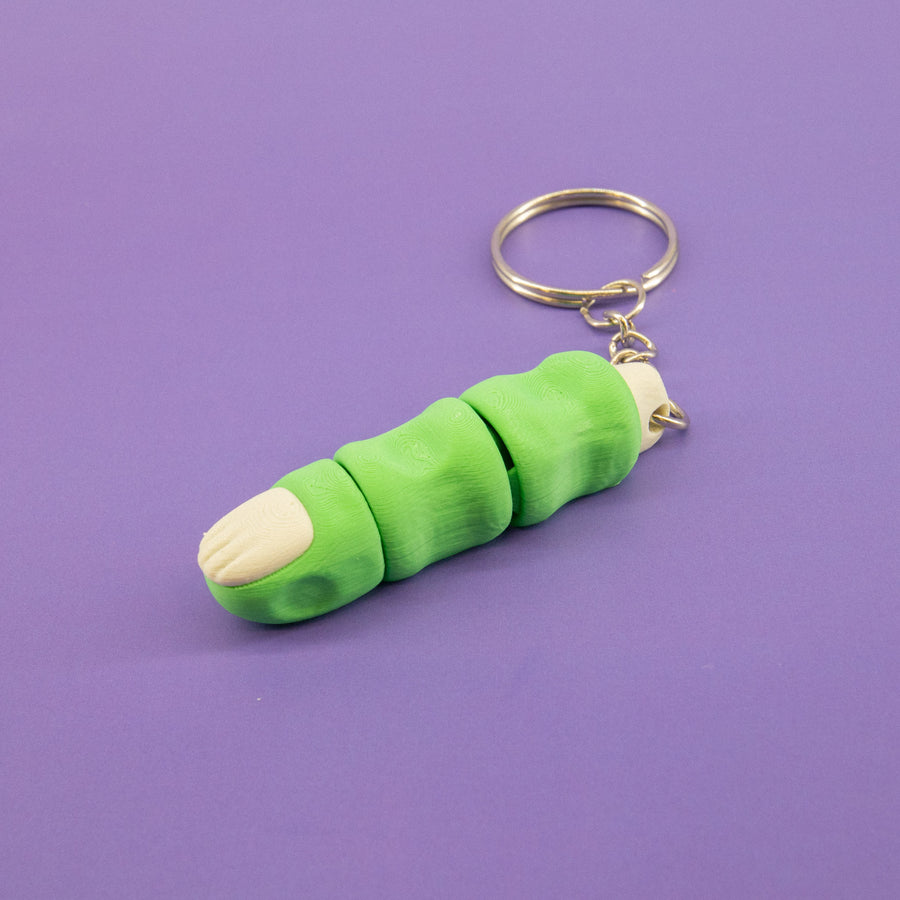 Zombie Finger Fidget Keychain