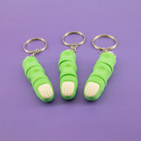 Zombie Finger Fidget Keychain