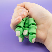 Zombie Finger Fidget Keychain