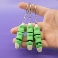 Zombie Finger Fidget Keychain