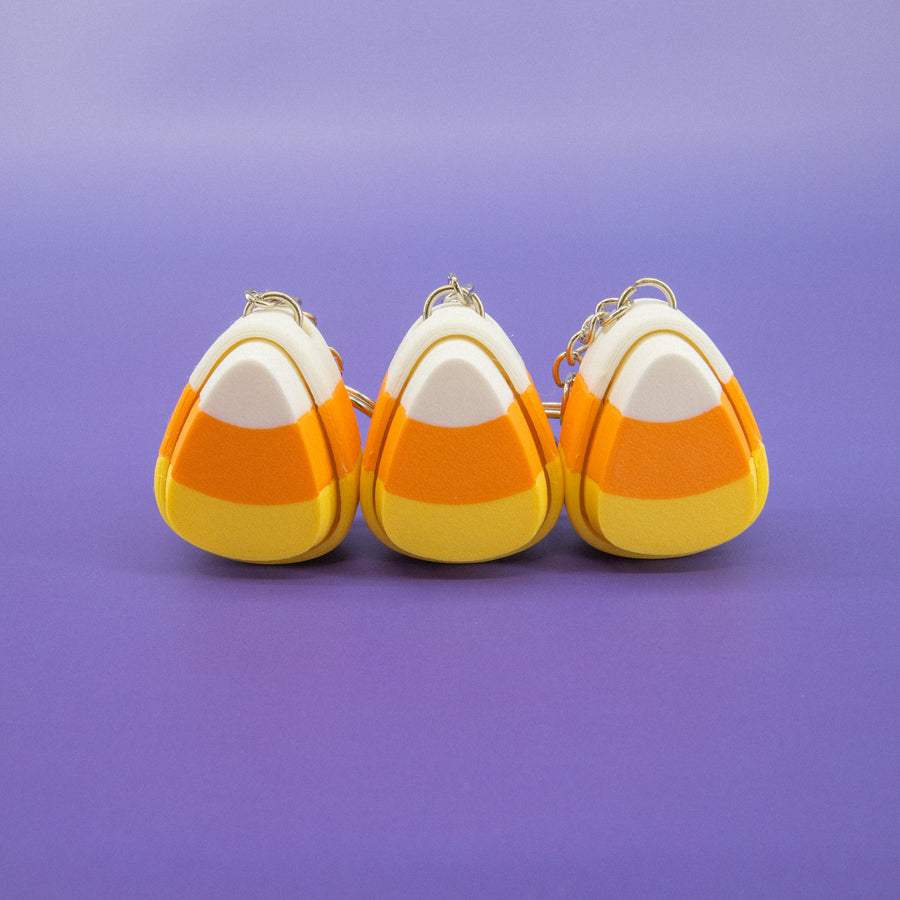 Candy Corn Fidget Keychain (3-pack)