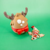 Reindeer Christmas Articulated Dragon & Egg