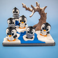 Penguin Playset – 6 Mini Penguins + Winter Scene