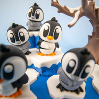 Penguin Playset – 6 Mini Penguins + Winter Scene
