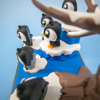 Penguin Playset – 6 Mini Penguins + Winter Scene