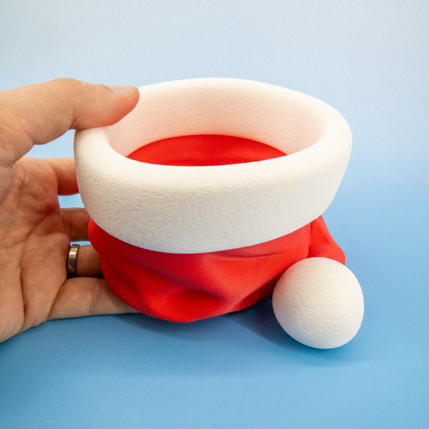 Santa's Hat Snack Bowl