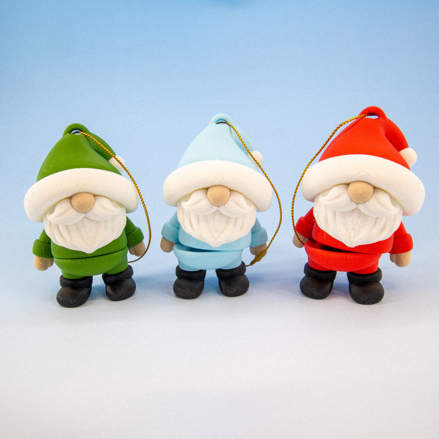 Gnome Christmas Ornaments Set