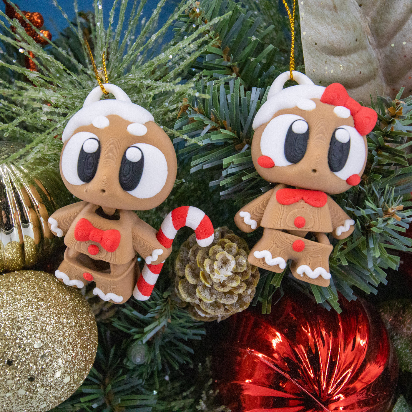 Gingerbread Ornaments Set