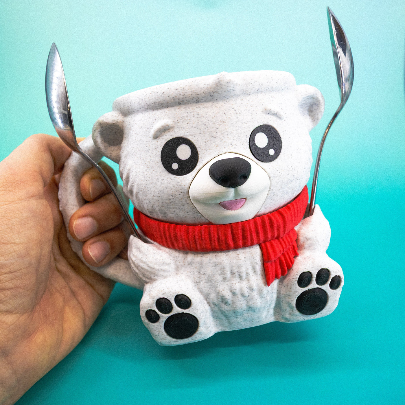 Polar Bear Ice Cream Pint Cozy