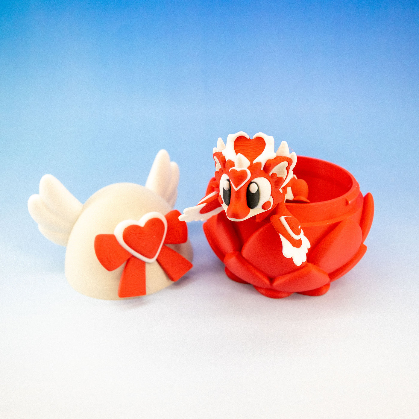 Heart Articulated Dragon & Egg