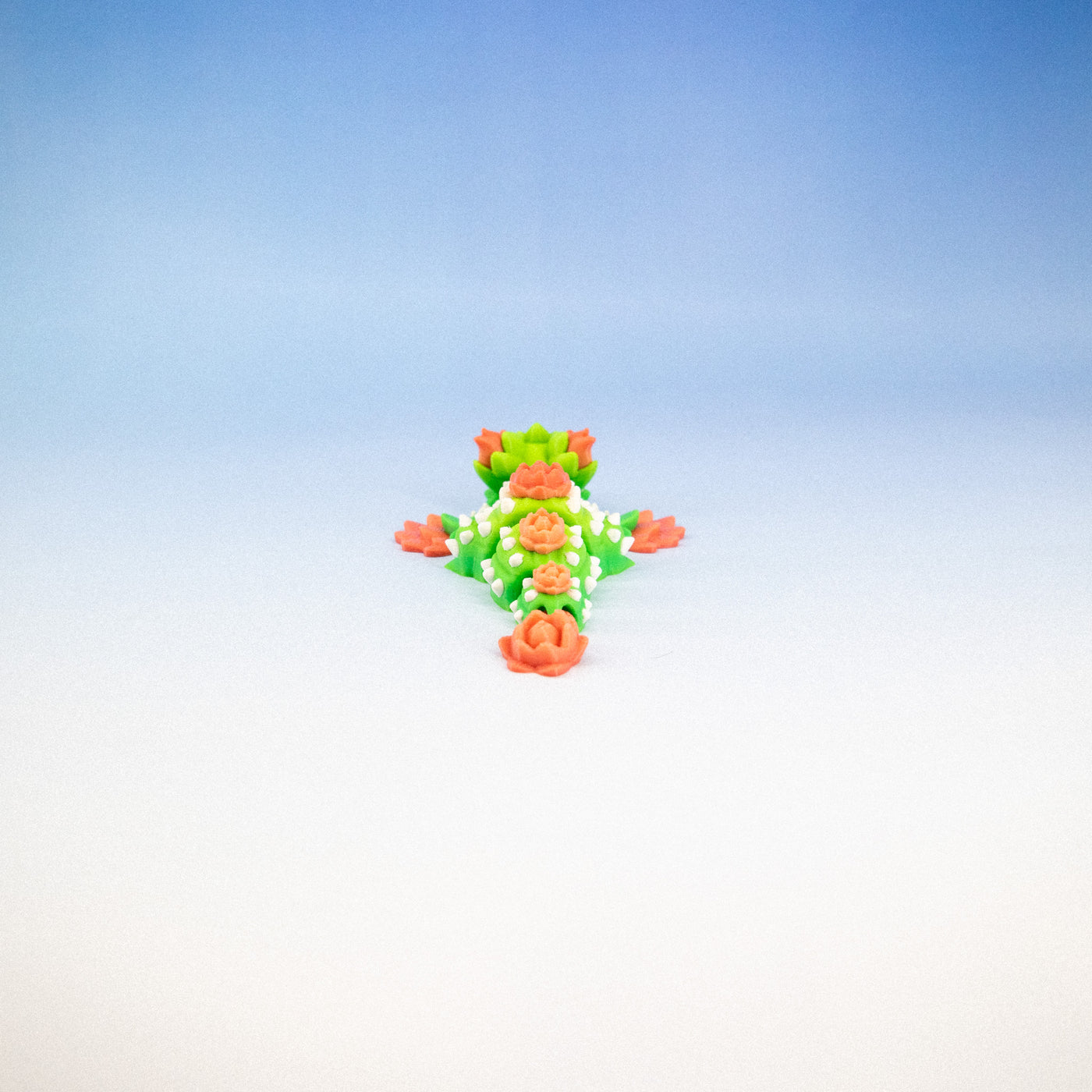 Cactus Bloom Dragon – Articulated Fidget with Egg